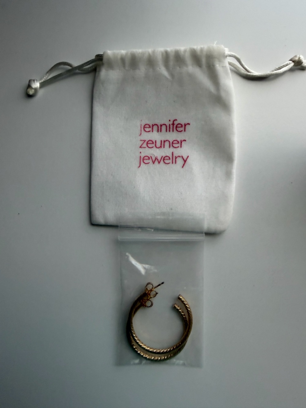 Jennifer Zeuner 14k Gold Vermeil Over Sterling Silver Coley 2” Hoop Earrings